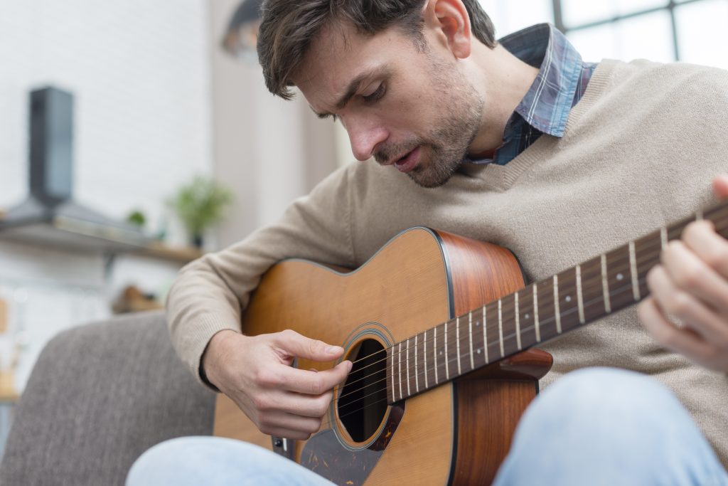 First Chord on Guitar